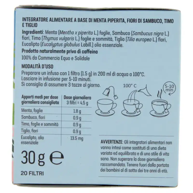 Altromercato Infuz Respiro 20 plic Bax 6 buc